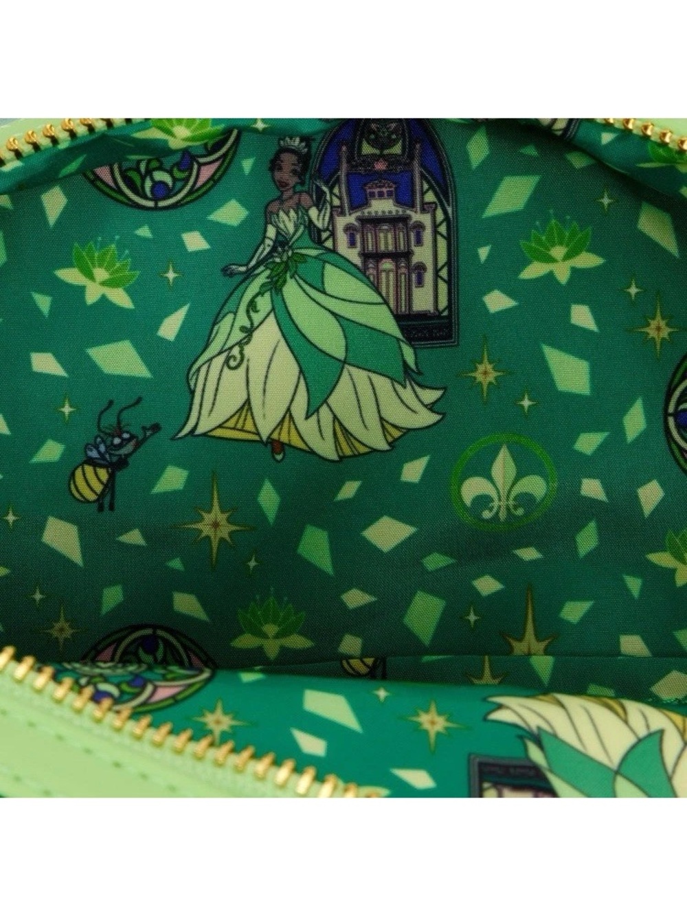 Loungefly Disney Princess and the Frog Tiana Stained Glass Mini Backpack NWT - Picture 8 of 8